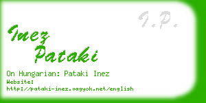 inez pataki business card